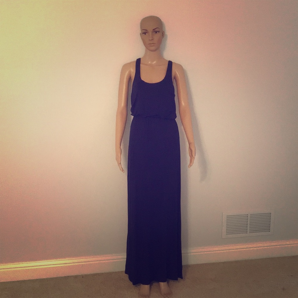 Navy Maxi Dress Small